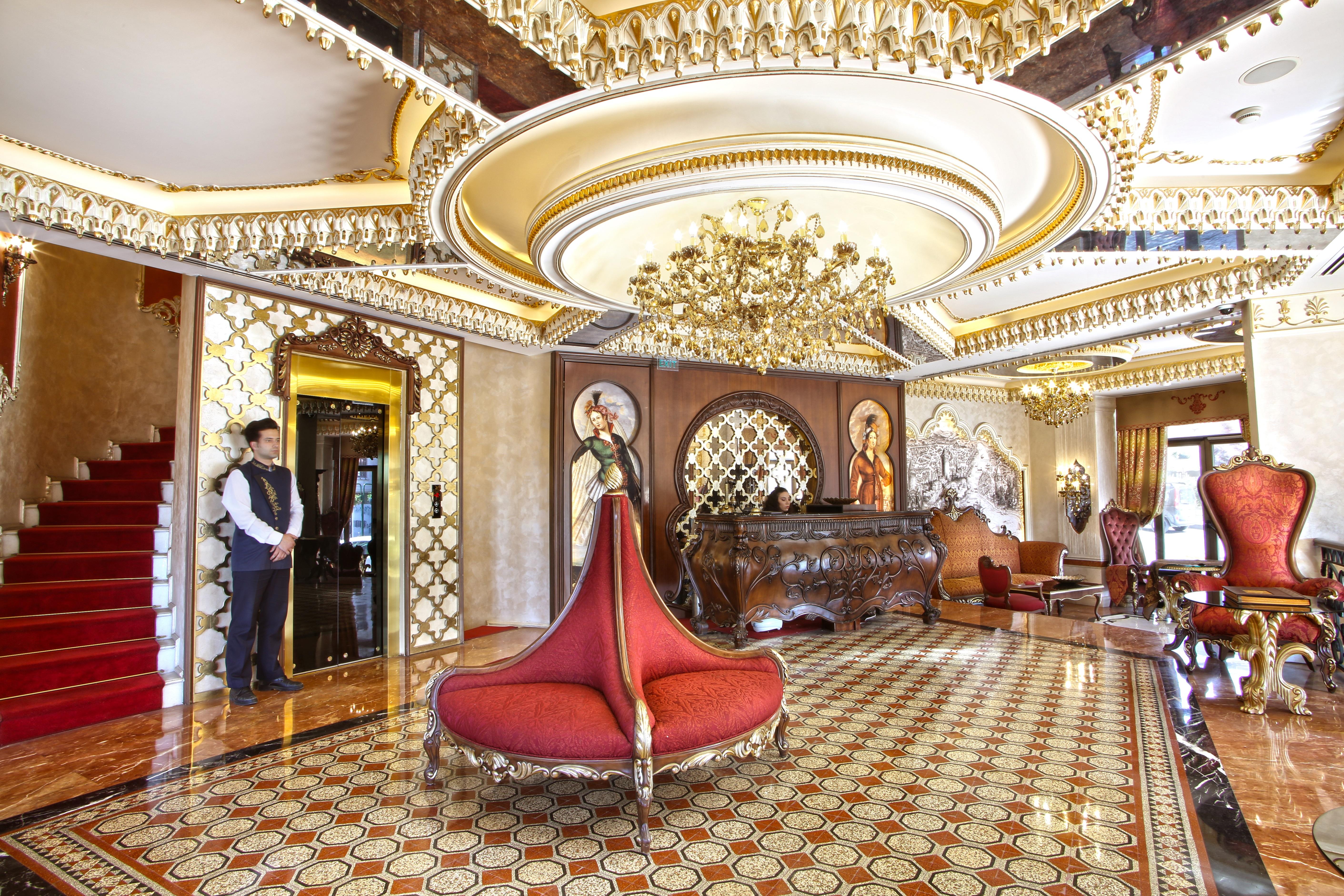 Daru Sultan Hotels Galata Istanbul Exterior foto Lobby